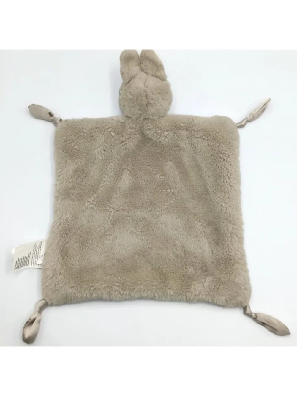 Pottery Barn Kids Bunny Lovey & Rattle Set Security Blanket Tan Rabbit Boy Girl